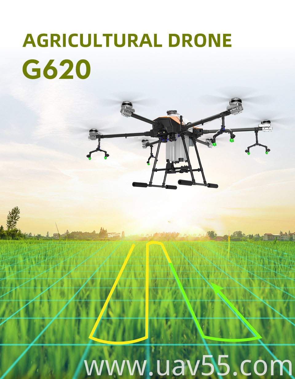 G620 Hexacopter Agricultural Sprayer Agri Drone 20L Frame